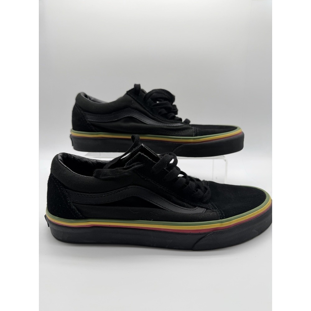 Vans‎ Old Skool Suede And Canvas Rasta Women's 7, Men 5.5,  Ethiopia Rastafari
